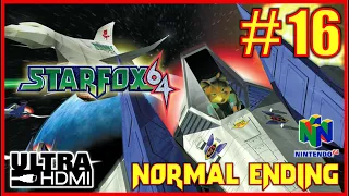 STARFOX 64 [UltraHDMI N64] Walkthrough Part 16 - NORMAL PATH ENDING 100% Walkthrough - No Commentary