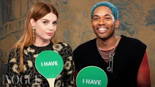 Lucy Boynton & Kelvin Harrison Jr Play ‘Never Have I Ever’ | Vogue Challenges