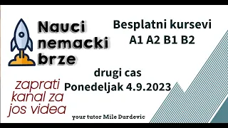 Besplatni kurs, Ponedeljak 04.09.2023 drugi cas (drugo predavanje) 19h do 22h