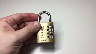 (164) ABUS 165/40 Combination Padlock Decoded