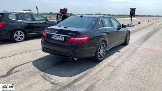 Mercedes E63 AMG vs BMW X3 3.0D BiTurbo drag race 1/4 mile 🚦🚗 - 4K