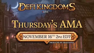 DeFi Kingdoms | AMA November 16, 2023
