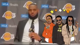 Lebron James Lies On Migos Relationship during interview? R.I.P. TAKEOFF