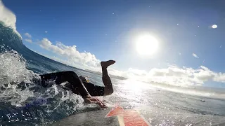 60ft ROGUE WAVE SUDDENLY CATCHES SURFER UNAWARE