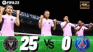 FIFA 23 Inter Miami 25 x 0 PSG Final , messi ,cristiano ronaldo , mbappe, benzema ,neymar, vinijr