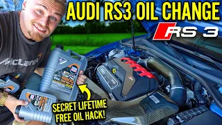 How To Do A Complete Oil Change On An Audi RS3 | Tips and Tricks