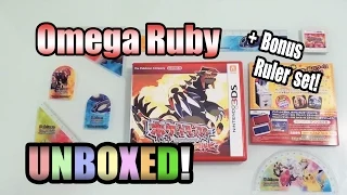 Pokemon Omega Ruby/Alpha Sapphire UNBOXED! + Bonus Ruler Set!