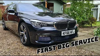 BMW 7 G11 First Big Service - Engine Oil, All Filters, Front Control Arms, Front & Rear Brakes
