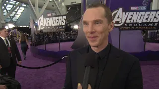 Avengers: Endgame World Premiere || Benedict Cumberbatch Soundbite || #SocialNews.XYZ