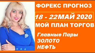 Форекс Прогноз, 18 - 22  Мая 2020, Главные Пары, Золото, Нефть