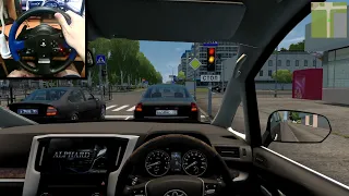 City Car Driving - Toyota Alphard [Steering Wheel Gameplay]