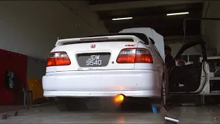 Dyno : Honda EK 4 Door D15B VTEC - Shooting FIRE on the DYNO 🔥 | Z Dyno Tuning Garage