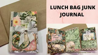 LUNCH BAG JUNK JOURNAL ~ GREAT CHRISTMAS GIFT