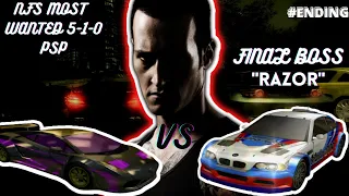 Need For Speed Most Wanted 5-1-0 - FINAL BOSS "RAZOR" - PSP Gameplay #ENDING PPSSPP