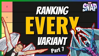 Ranking EVERY Variant! - Part 7 | White Widow, Angel, Maria Hill | Marvel Snap