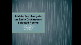 A Metaphor Analysis on Emily Dickinson's Selected Poems