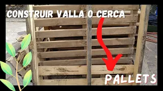 🔨Arreglamos un PALETS para VALLA de madera o CERCA.