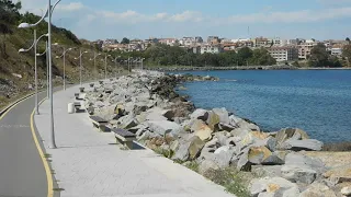 Tsarevo - Black Sea panorama from bicycle path