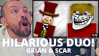 WATCHING Grian Trolling Scar for 15 Minutes Straight! (Hermitcraft 8)