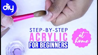 How to Do Acrylic Nails at Home for BEGINNERS 💅🏼(Self Taught) by Pretty Boss