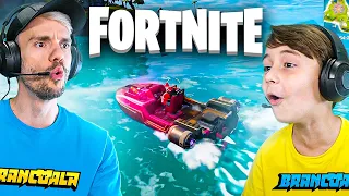 FUGA DE LANCHA NO FORTNITE RP - Família Brancoala Games