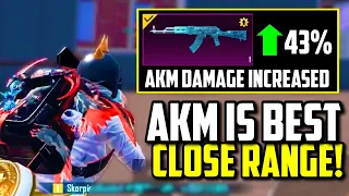 AKM INCREASED DAMAGE MAKING IT BEST CLOSE RANGE WEAPON! | PUBG Mobile