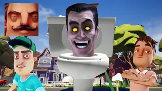 Hello Neighbor - My New Neighbor Skibidi Toilets Boss G-Mann Act 4 Final Trampoline Season Gameplay