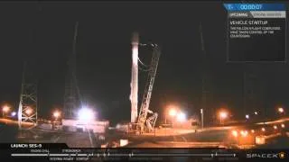 Запись отменённого запуска Falcon-9 29.02.2016