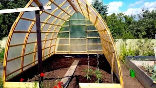 Building a Gothic Arch Greenhouse Part 2
