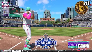 MLB The Show 23 San Diego Padres vs Colorado Rockies | Power Debut | Franchise Mode #1 - Gameplay