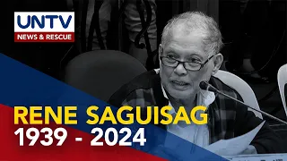 Former senator at human rights advocate Rene Saguisag, pumanaw na sa edad na 84