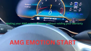 4K Mercedes AMG Emotion Start Tutorial - No modifications needed for a louder exhaust! #youtube