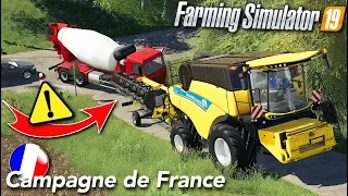 UNE MOISSONNEUSE TROP GROSSE POUR LA MAP ??? 🤨 (Campagne de France) - farming simulator 19