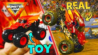 How To BACKFLIP a Monster Truck 🔥 Monster Jam Drivers VS Toys