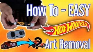 Easy and Detailed Tampo (Decal) Removal for Hot Wheels