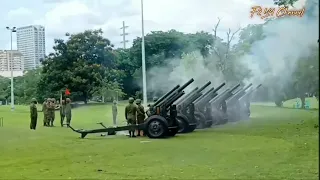 Saluting Battery, Army Artillery Regiment, Phil.Army fired 21 105mm Howitzer Salute | June 30, 2022