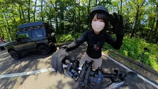 【ジムニーに自転車積んで三瓶山へ】シンプルで街乗りもいける超コンパクトな折り畳み式電動アシスト自転車！