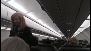 Frontier Funny Flight Attendant