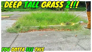 Super Overgrown Commercial Property Part 2 | deep tall grass | helping hand in the mowing field #mow