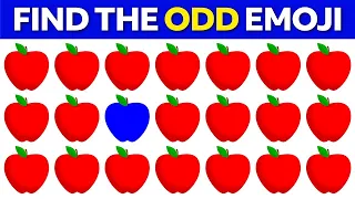 Find the Odd Emoji 🍎 | Test Your Eyes | Emoji Challenges