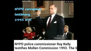 NYPD police commissioner Ray Kelly testifies Mollen Commission 1993. The Seven Five documentary