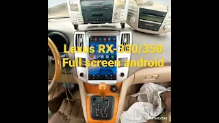 Lexus RX-330/350 Android Screen full option with Reverse Camera, installation process