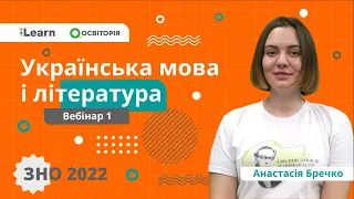 ЗНО-2022. Вебінар 1. Фонетика й орфоепія. Усна народна творчість