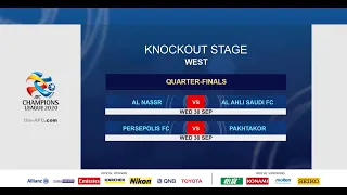#ACL2020 Knockout Stage Draw(West) Highlights