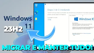 Como ATUALIZAR de GRAÇA e MANTER TUDO do Windows 10 QUALQUER VERSÃO para WINDOWS 11 23H2 + LICENÇA