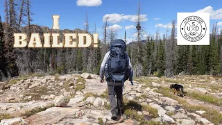 Backpacking the Uintas: Bailing Before Dinner