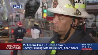 Fire Officials Provide Update As Crews Continue To Battle 2-Alarm Fire In Chinatown