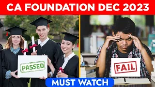 Don't Do These Mistakes in CA Foundation Dec 2023 | After Watching This Video Pass in CA Exams 23