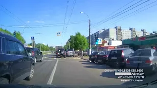 ДТП. Тверь, Паши Савельевой улица (03.06.2019 (17:08))