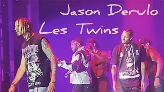 Les Twins perform with Jason Derulo. The Voltaire Las Vegas @OfficialLesTwins @JasonDerulo